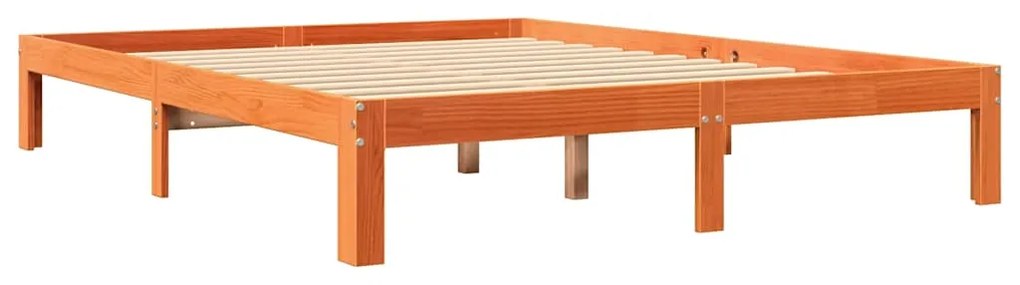 Cama com estante sem colchão 135x190 cm pinho maciço