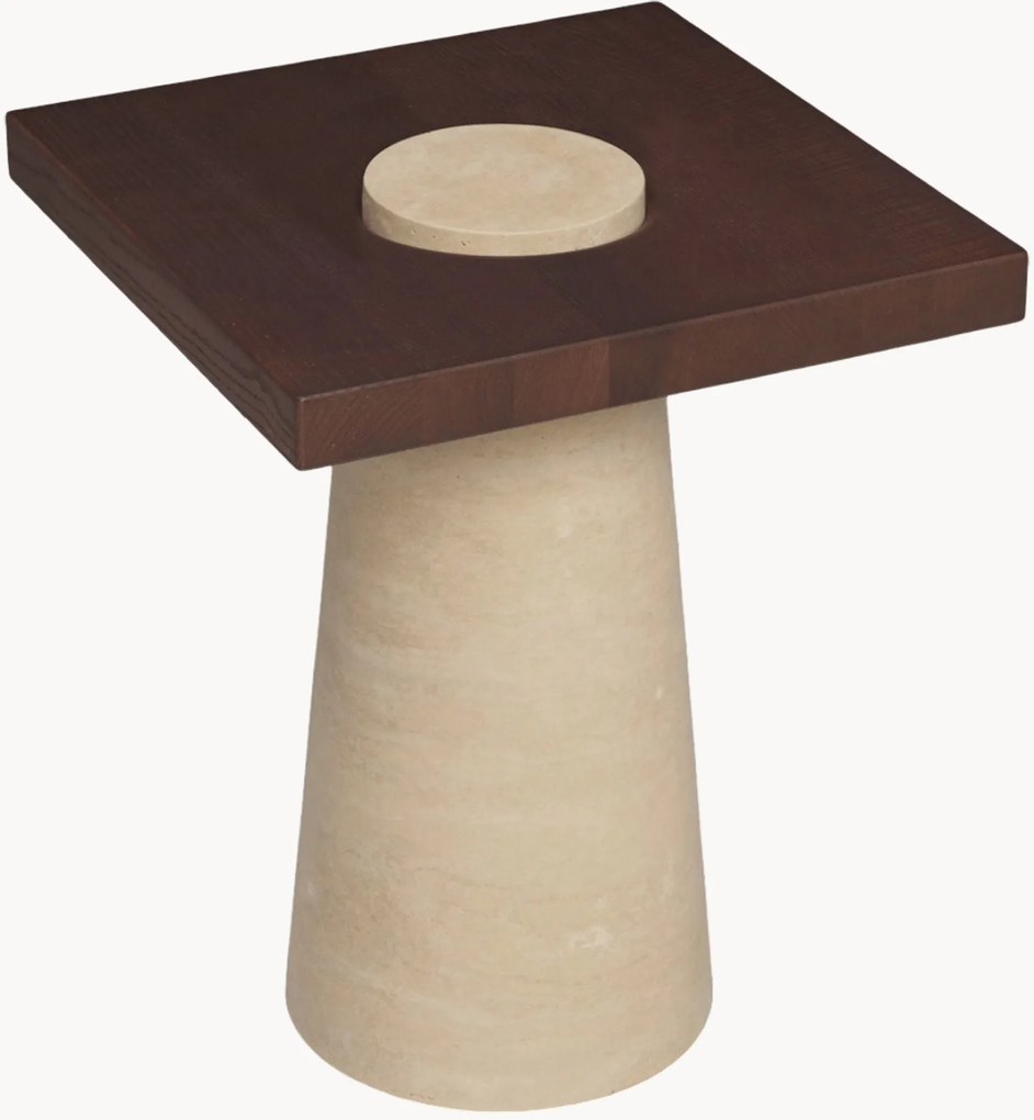 Mesa de apoio em travertino Grova