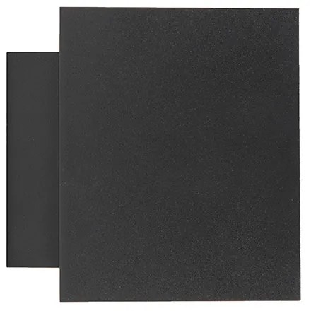 Candeeiro de parede design preto e dourado retangular - Sola Design,Moderno