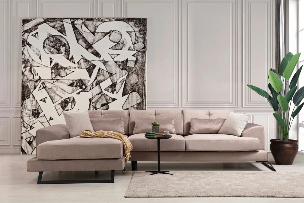 Sofá de Canto Frido – Bege – 190 cm x 308 cm