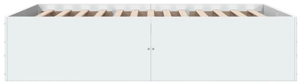 Estrutura de cama 140x190 cm derivados de madeira branco