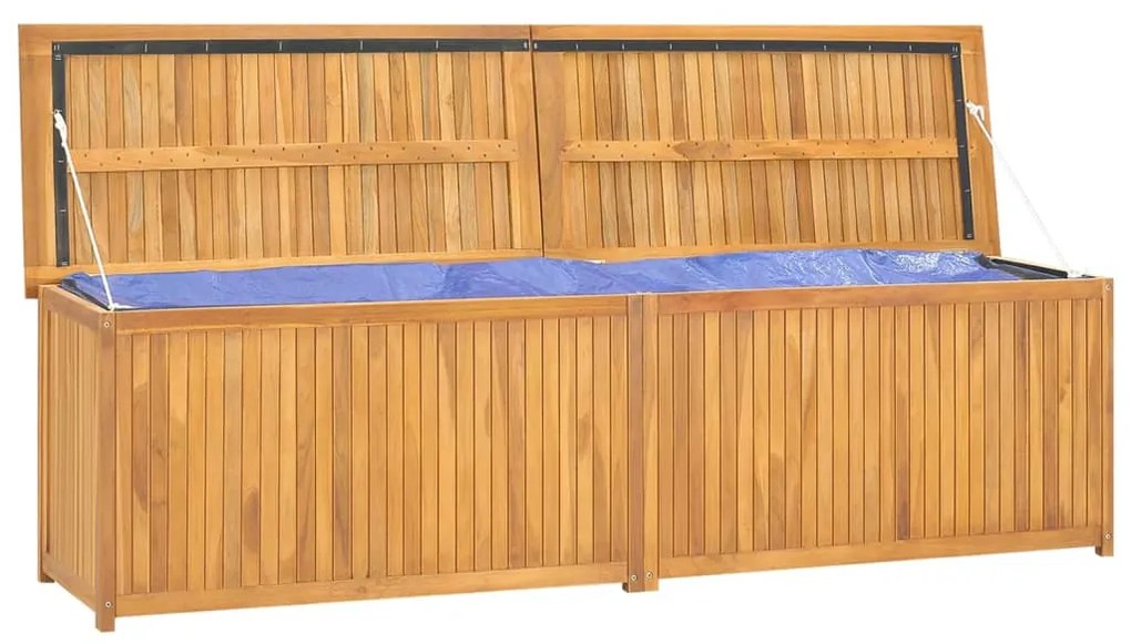 Caixa para jardim 200x50x55 cm madeira de teca maciça