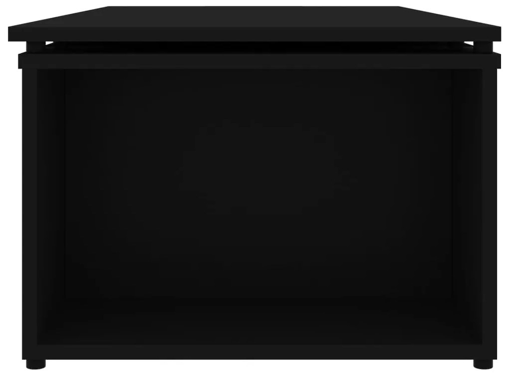 Mesa de centro 150x50x35 cm derivados de madeira preto