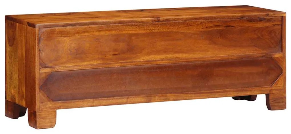 Móvel de TV multicor 110x30x40 cm madeira de acácia maciça