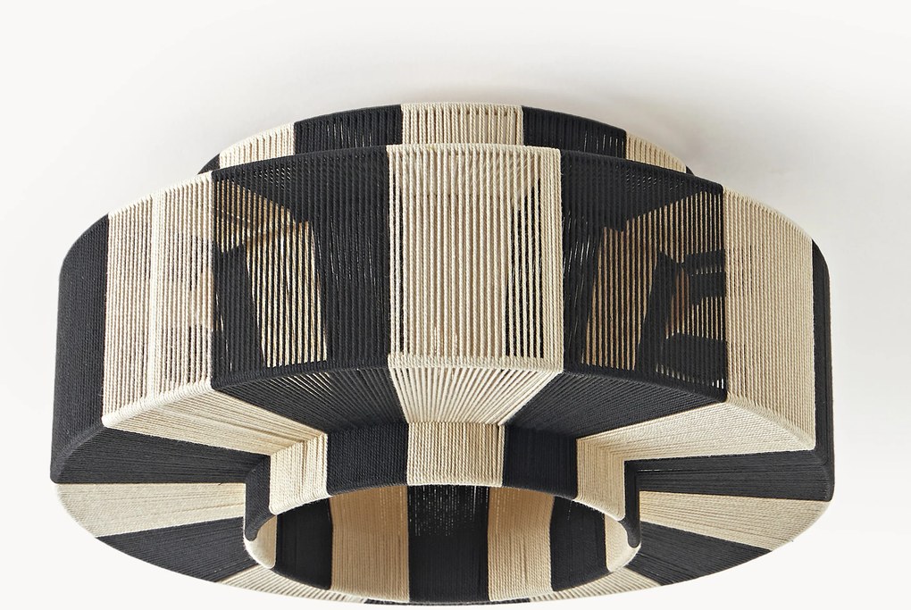 Candeeiro de teto em linho Flushmount Lace