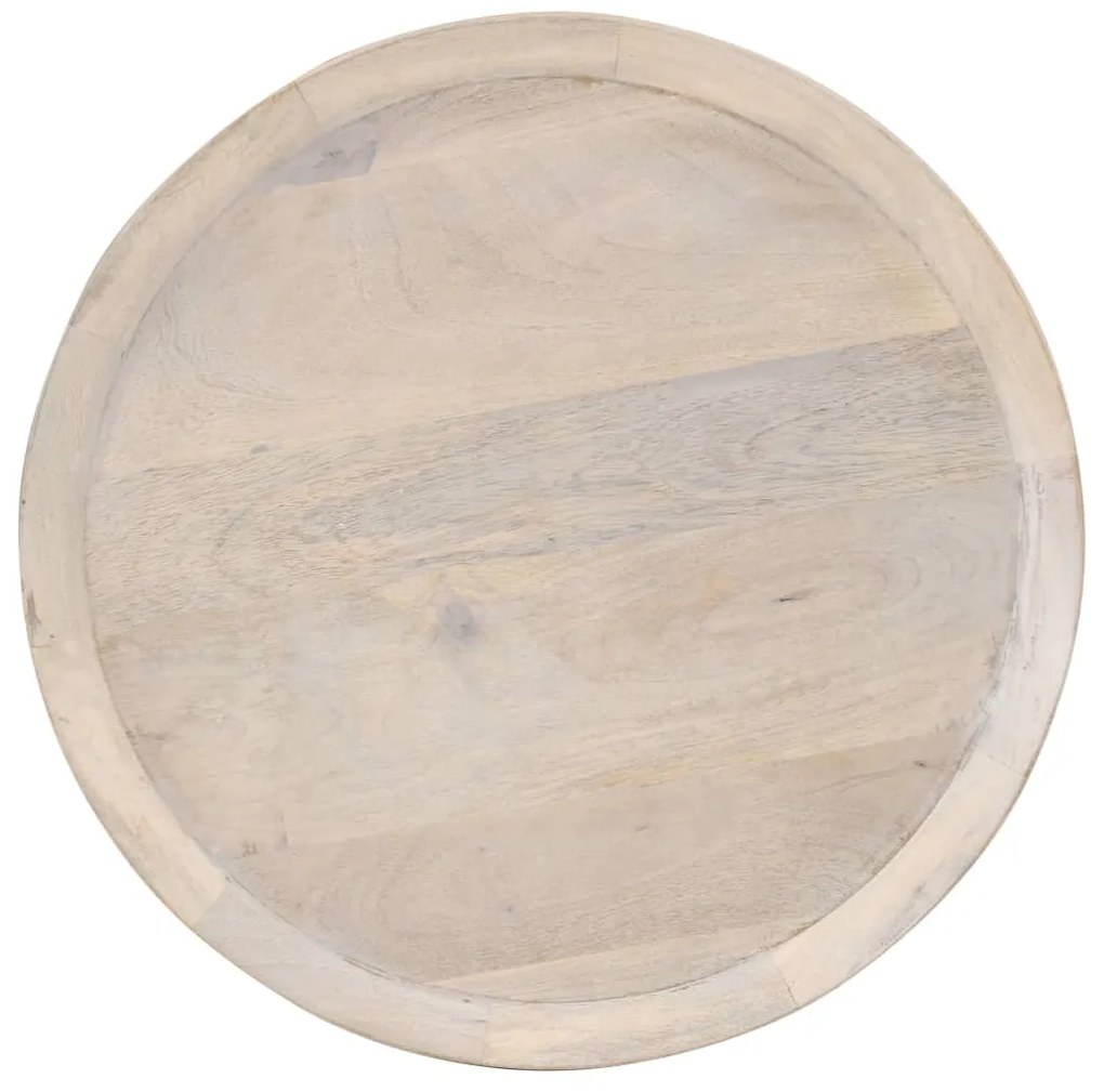 Mesa de apoio Ø60x75 cm madeira de mangueira maciça