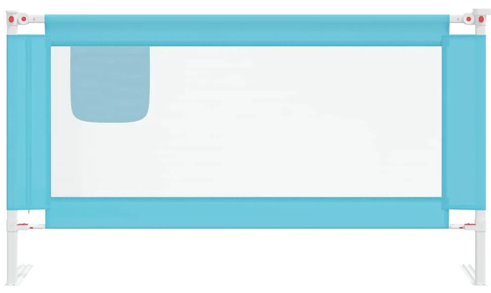 Barra de segurança p/ cama infantil tecido 150x25 cm azul