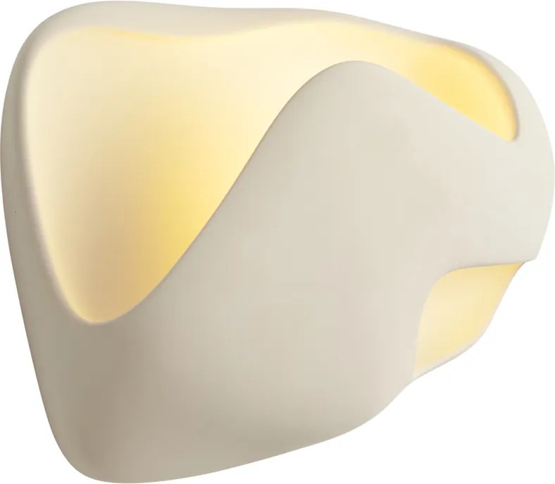 Candeeiro de Parede Japandi Creme 30cm - Pietra