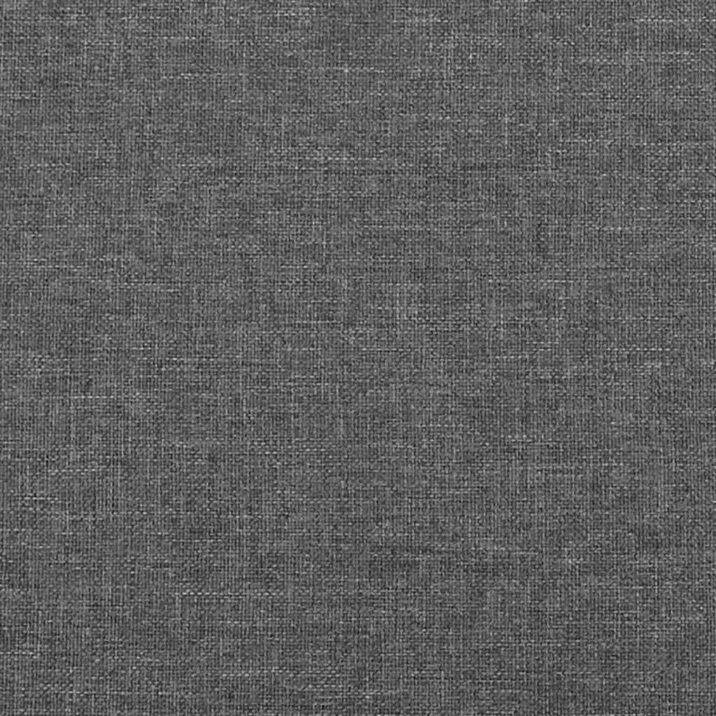 Estrutura de cama sem colchão 160x200 cm tecido cinzento-escuro