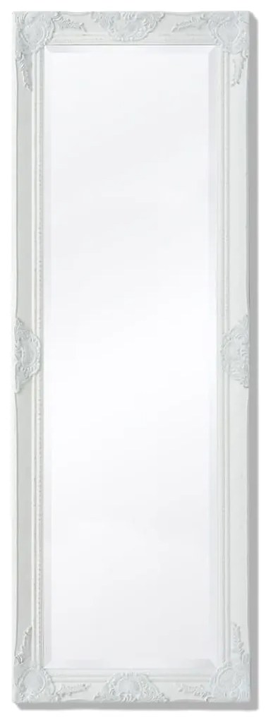 vidaXL Espelho de parede em estilo barroco, 140x50 cm, branco
