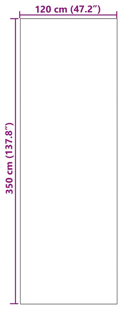 Capacho Lavável Ciano 120x350 cm