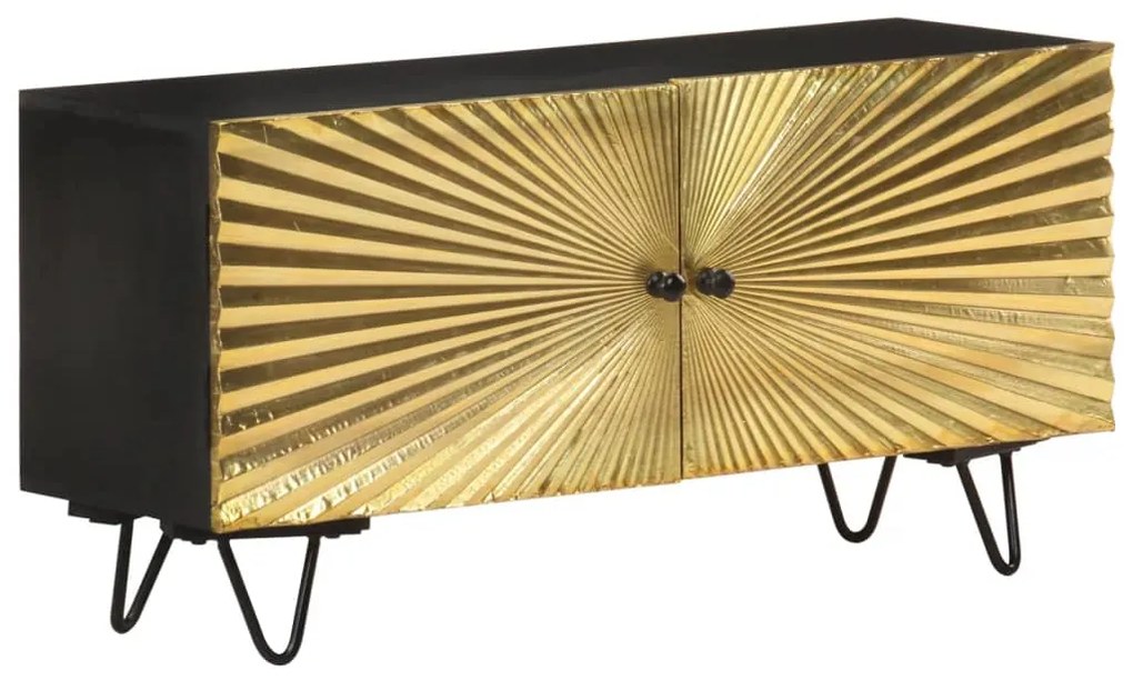 Móvel de TV 90x30x45 cm madeira de mangueira maciça