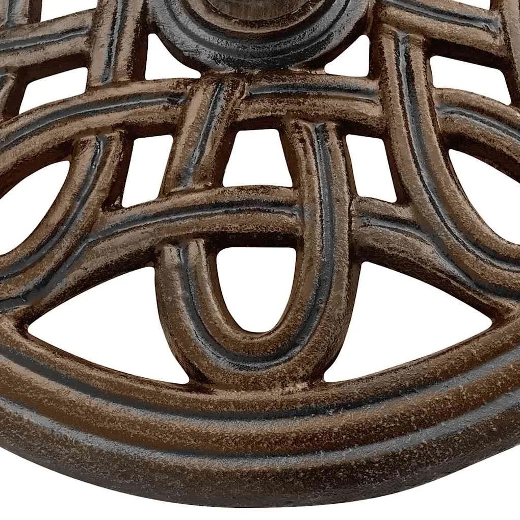 Base para guarda-sol ferro fundido 40x40x32 cm bronze