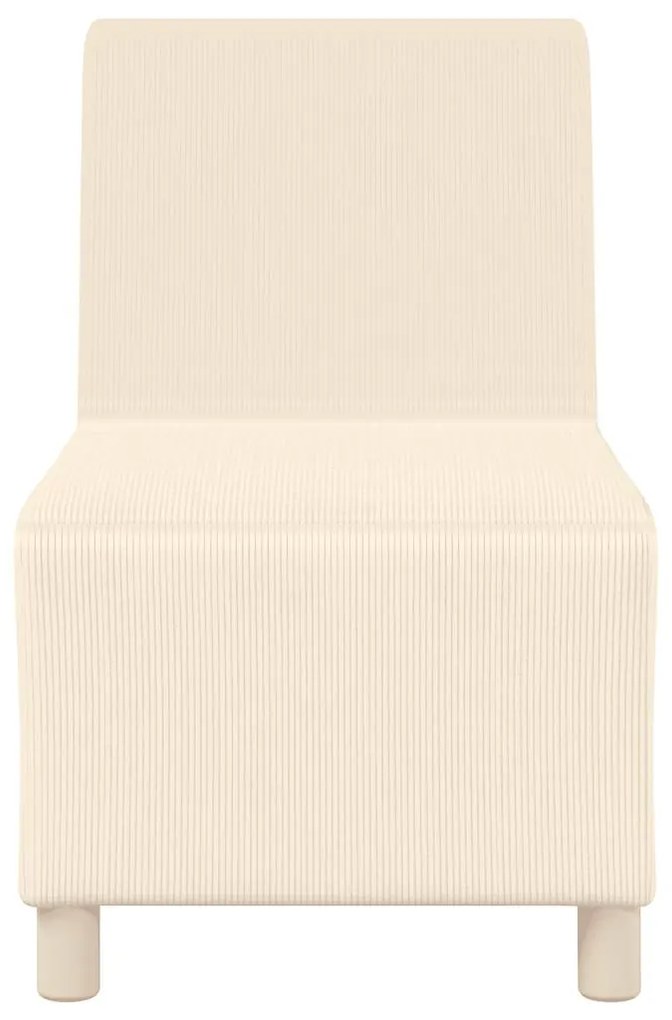 Poltrona 55 cm tecido corduroy creme