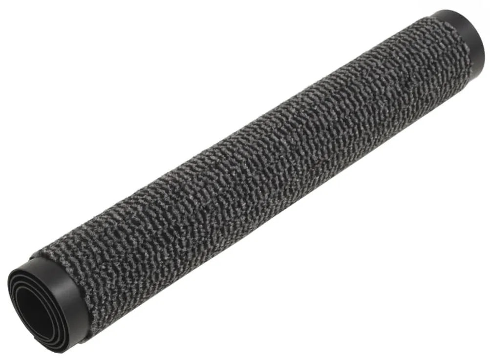 Tapete controlo pó retangular tufado 2pcs 40x60cm antracite