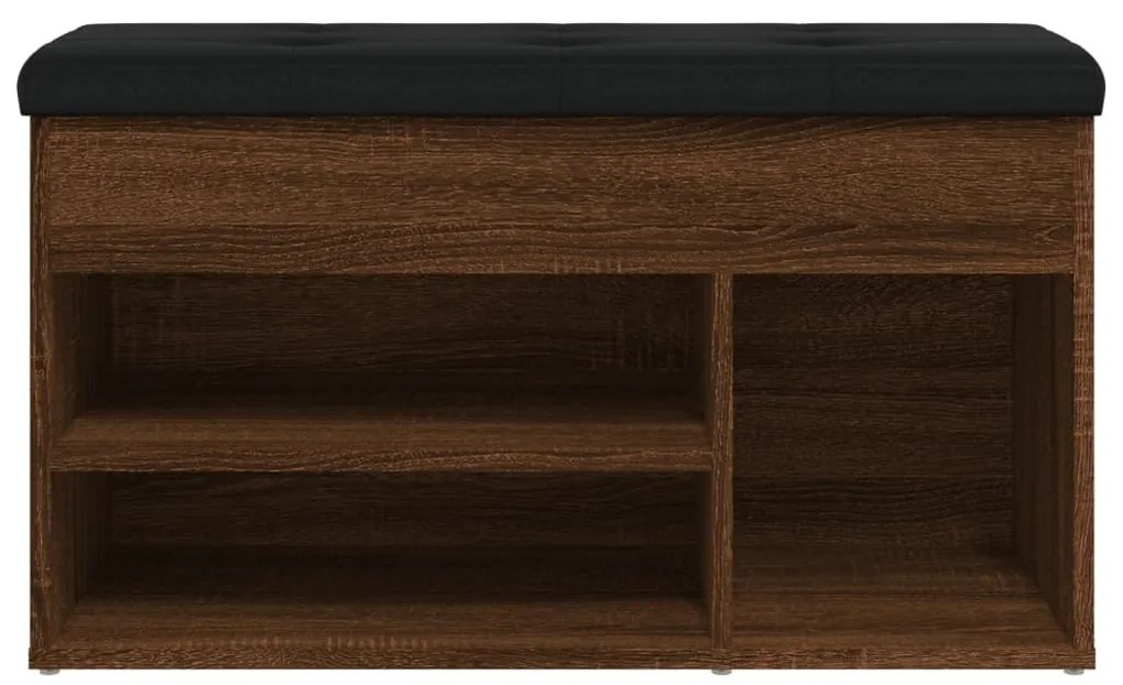 Banco sapateira 82x32x45,5cm derivado madeira carvalho castanho
