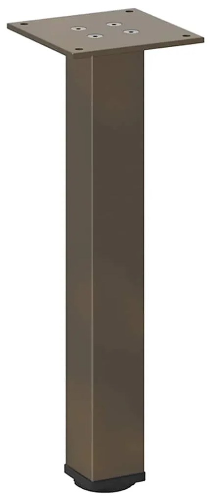 Pés para mesa de centro 4 peças aço natural 30-32 cm aço