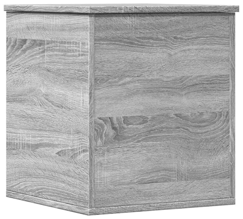 Caixa de arrumação 40x42x46 cm derivados madeira cinza sonoma