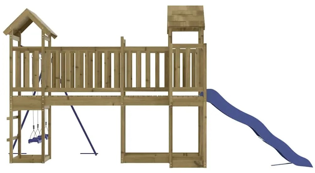 Conjunto de brincar para exterior madeira de pinho impregnada