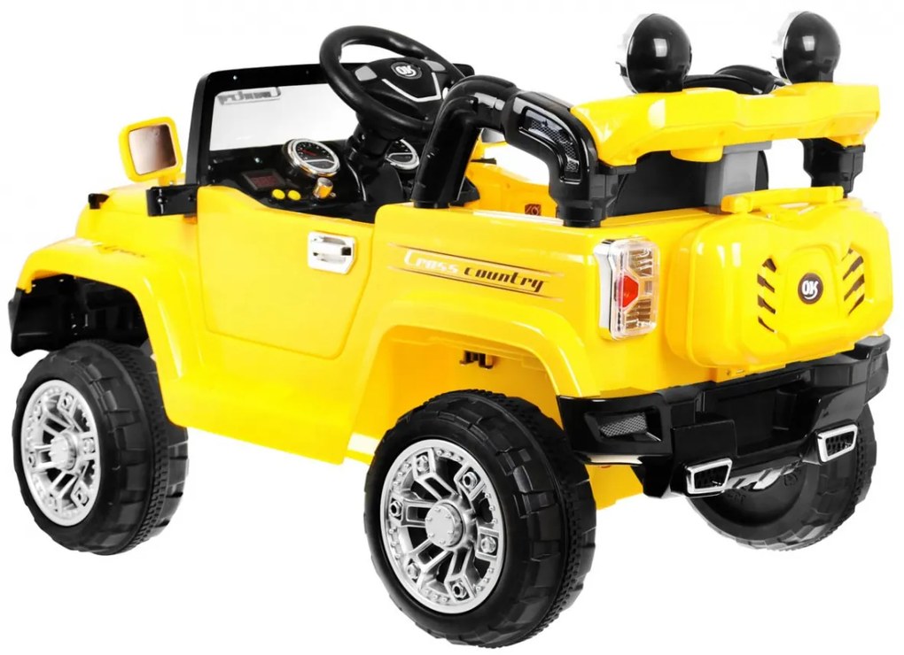 Jipe elétrico para Crianças 12V JEEP JJ245 Amarelo