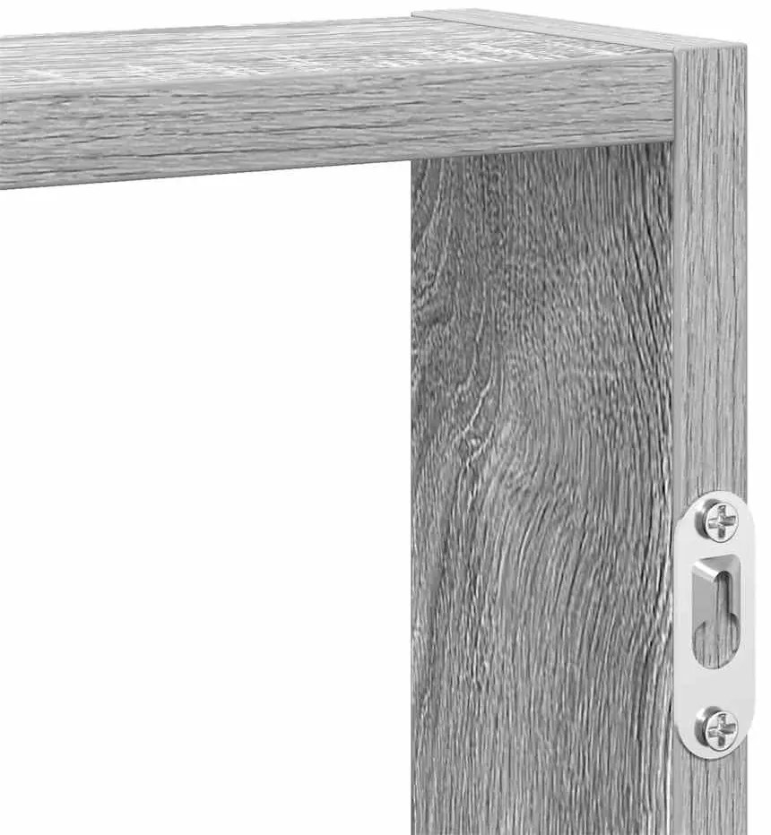 Prateleira parede 43x9x60 cm deriv. de madeira cinza sonoma