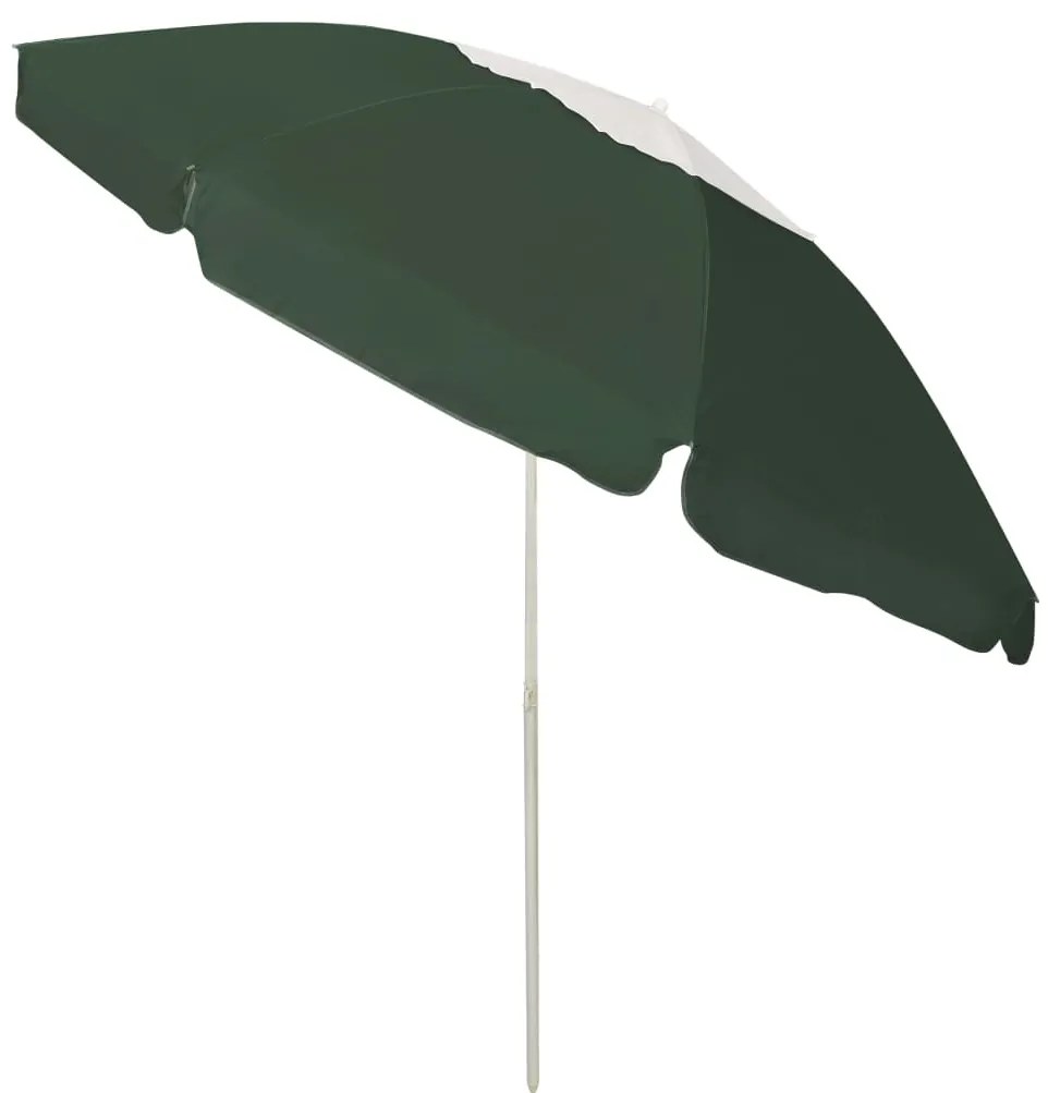Guarda-sol de praia 240 cm verde