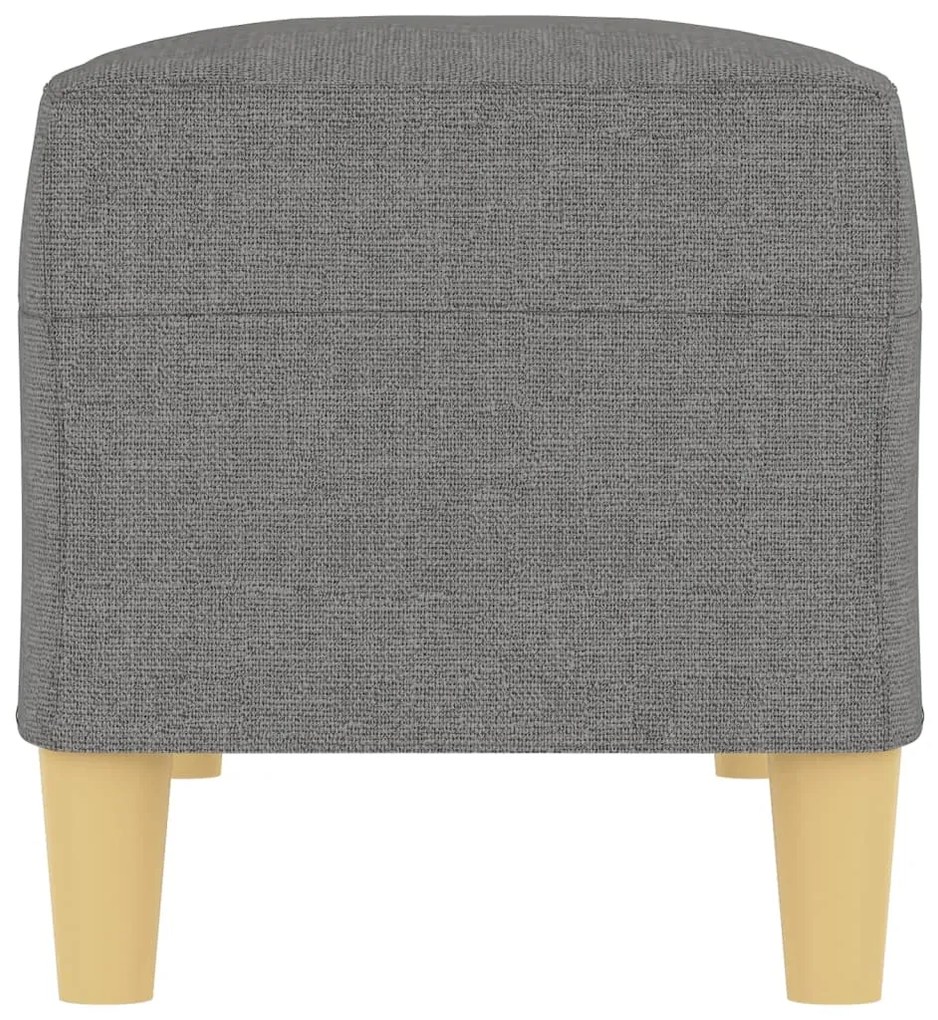 Banco 100x35x41 cm tecido cinza-escuro