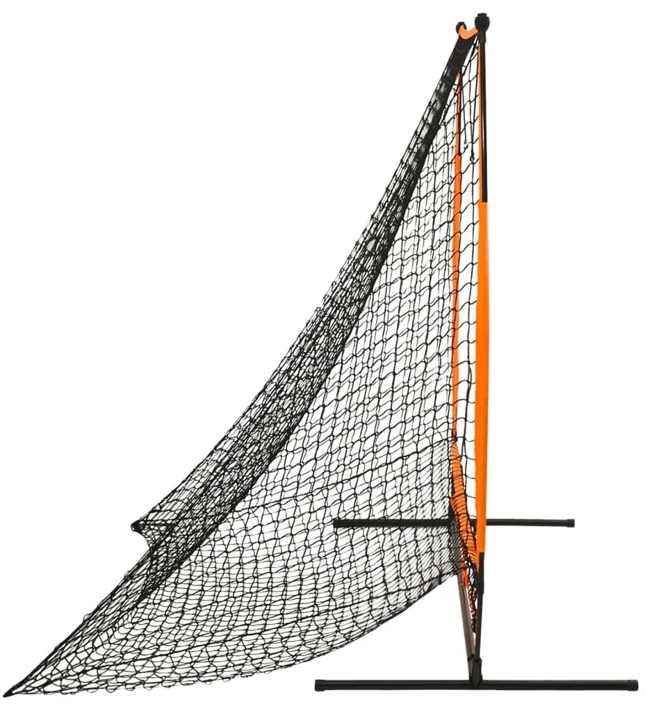 Rede p/ treino multidesportivo beisebol 174x76x158,5 cm preto