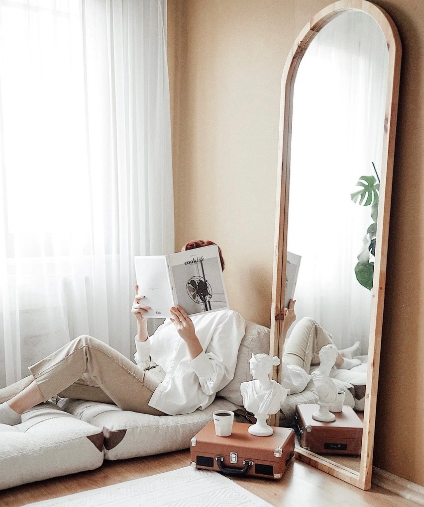 Sofá-Cama Fold 1 Lugar – Creme – 80x70x60 cm