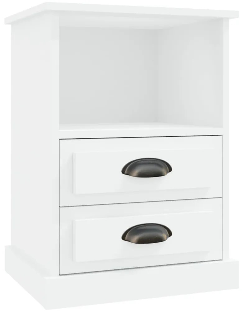 Mesas de cabeceira 2 pcs 43x36x60 cm branco