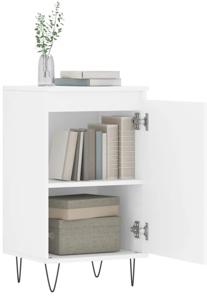 Aparadores 2 pcs 40x35x70 cm derivados de madeira branco