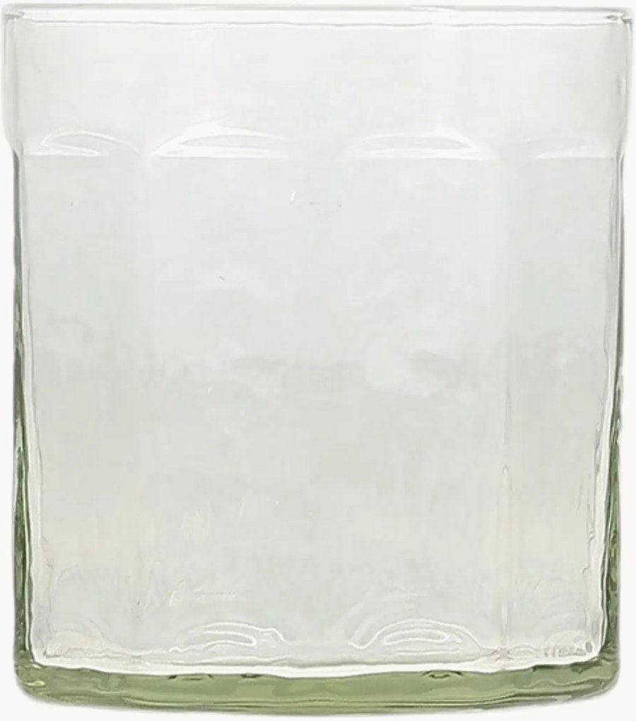 Copos de vidro Verde, conjunto de 2
