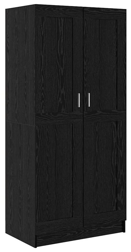 vidaXL Guarda-roupa Carvalho Preto 82,5 x 51,5 x 180 cm