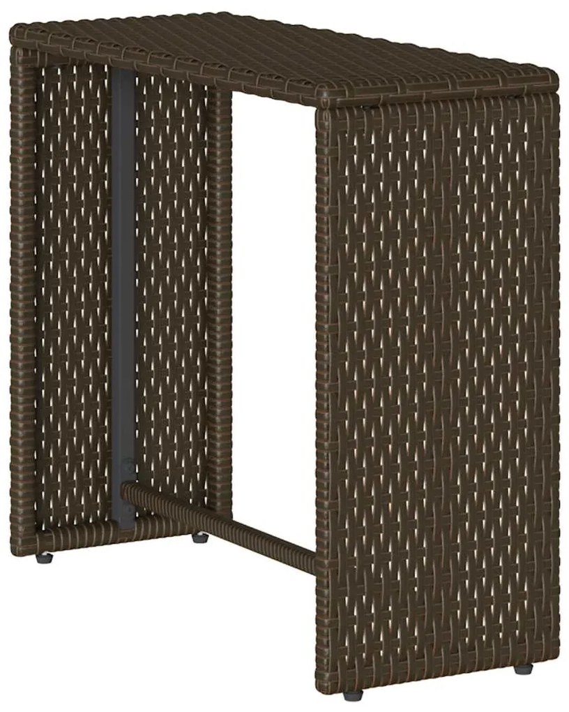 5 pcs conjunto sofás de jardim c/ almofadões empilhável vime PE