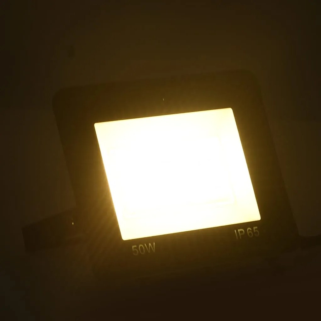 Projetores c/ iluminação LED 2 pcs 50 W branco quente