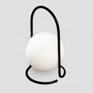 Lâmpada De Mesa Led Sem Fios Em Polietileno Balum Preto - Sklum