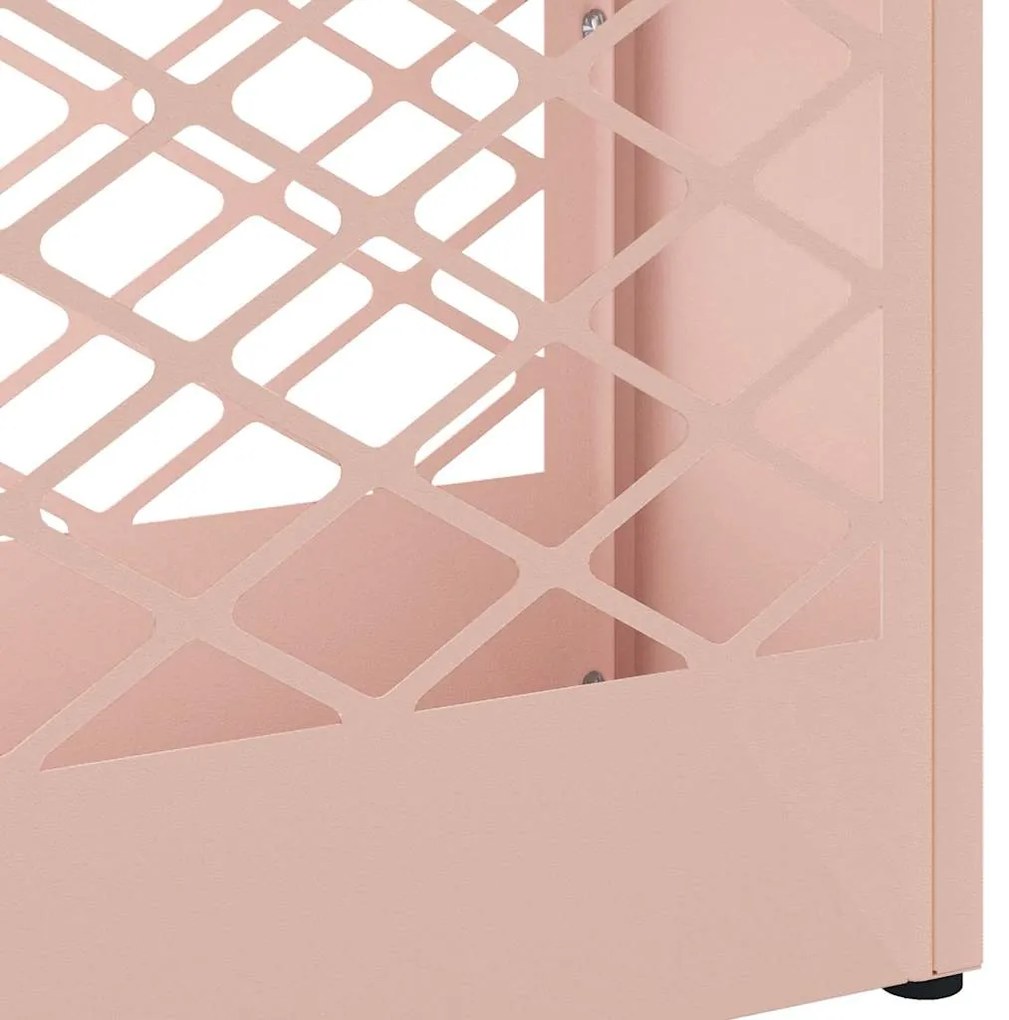 Suporte de Guarda-Chuva Rosa 28x12x41 cm em Aço