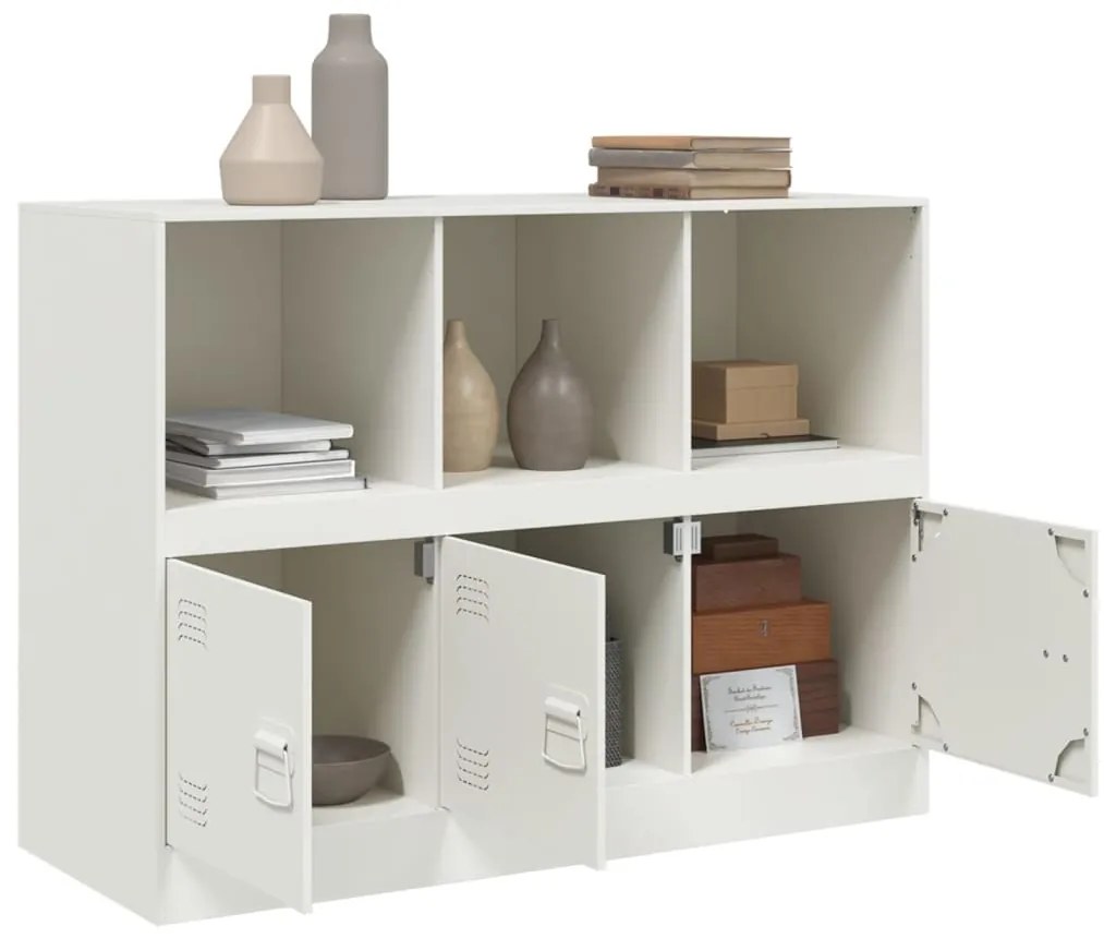 Aparador 99x39x73 cm aço branco