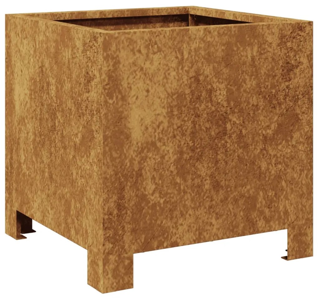 Garden Planters 2 pcs 30x30x30 cm aço resistente às intempéries