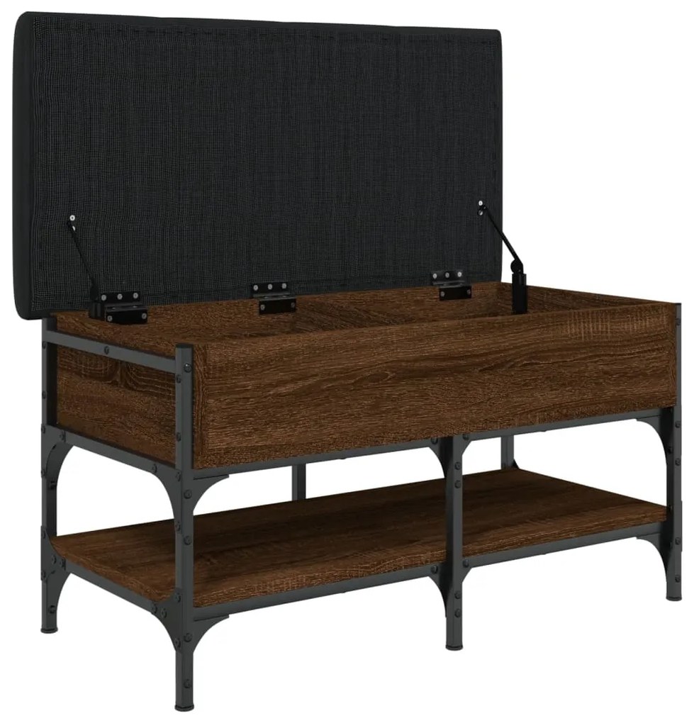 Banco sapateira 82x42x45 cm derivados madeira carvalho castanho