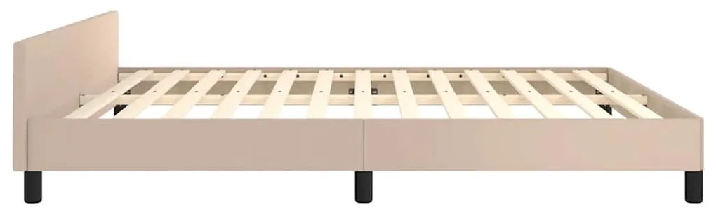 Estrutura cama c/ cabeceira sem colchão 180x200 cm cappuccino