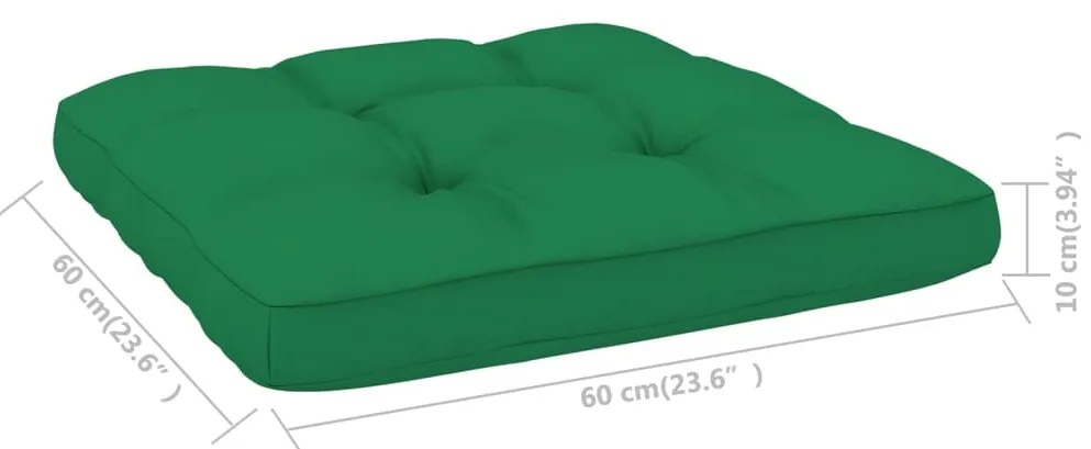 3 pcs conjunto lounge de jardim com almofadões pinho impregnado