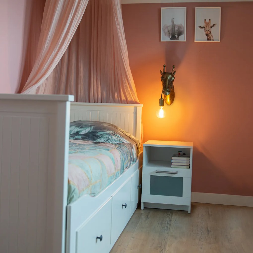 Candeeiro de Parede Inteligente Latão Incl. Wifi G95 - Animal Girafa