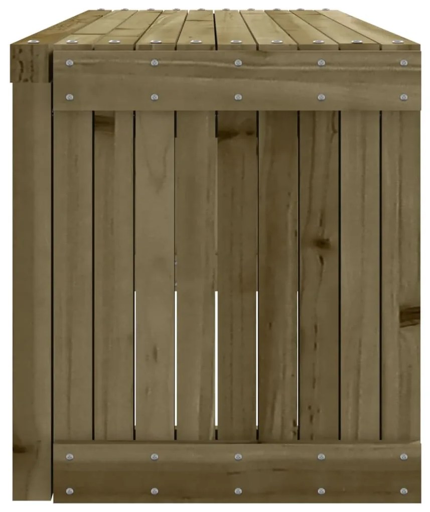 Banco de jardim extensível 212,5x40,5x45 cm pinho impregnado