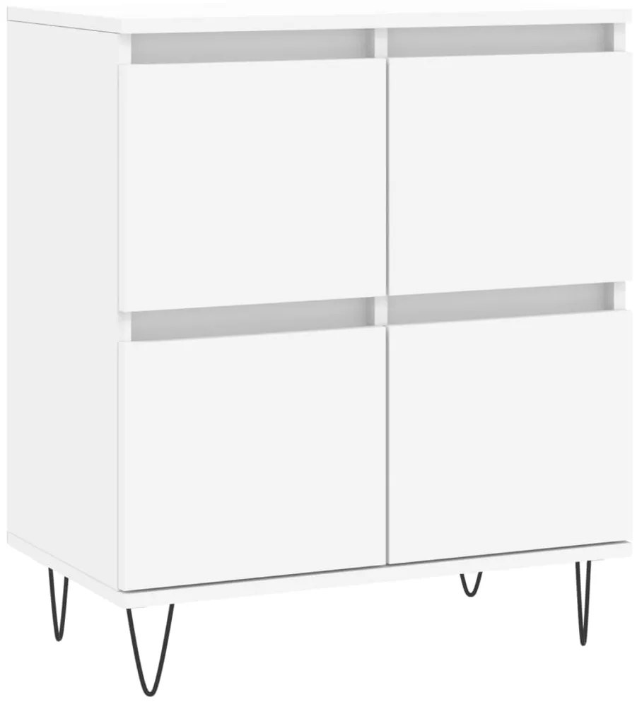 Aparadores 3 pcs madeira processada branco