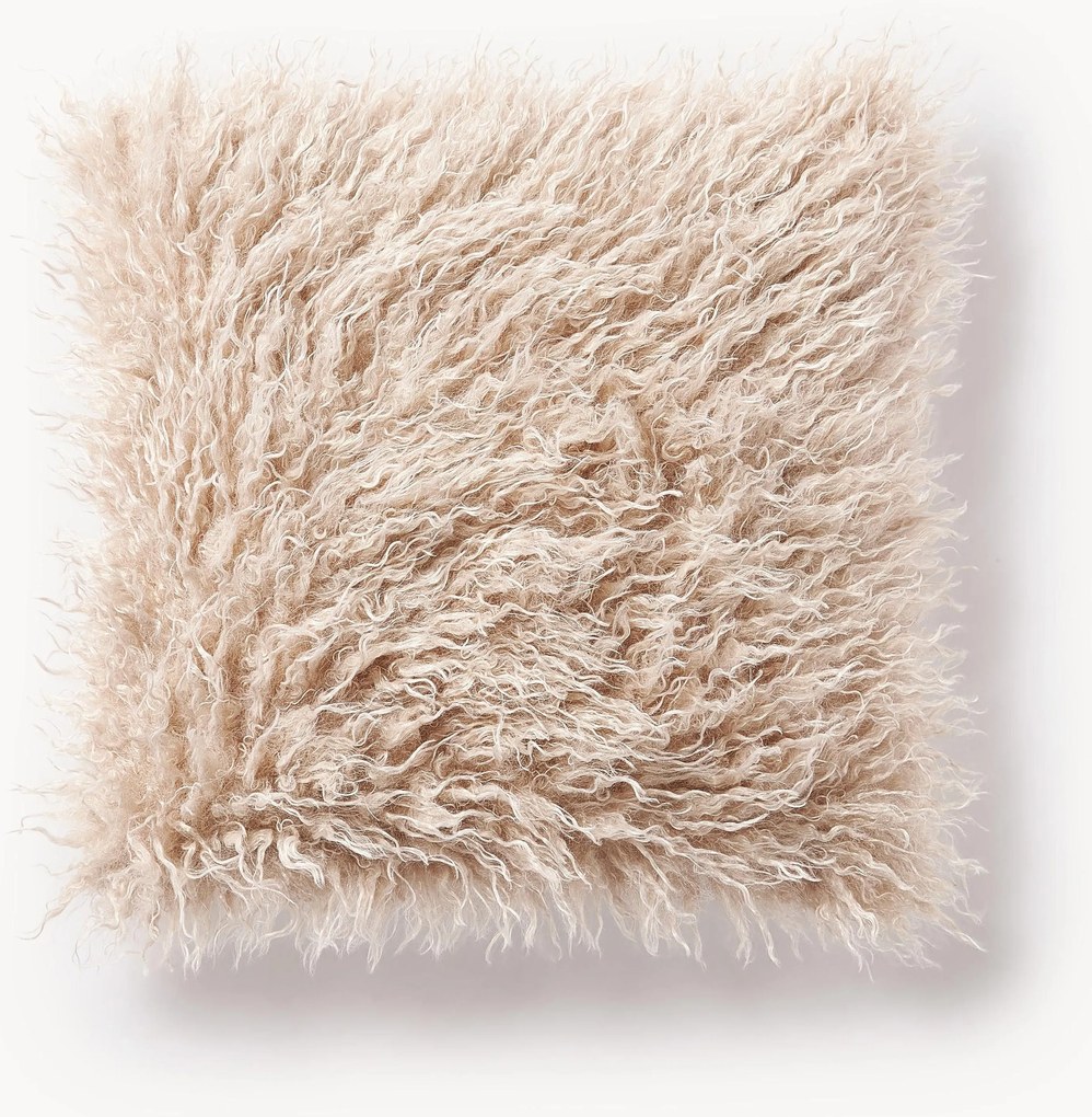 Capa de almofada em pelo sintético encaracolado Morten