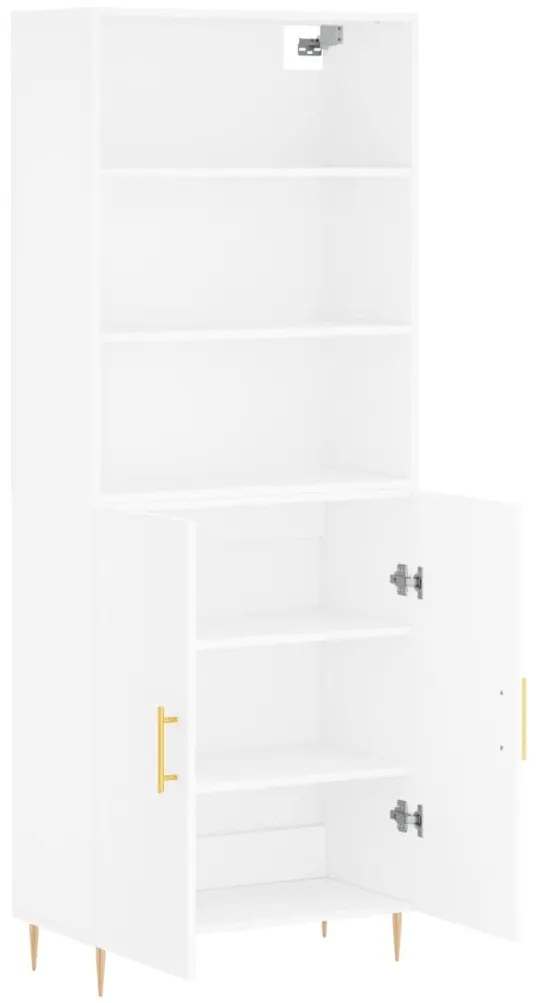 Armário alto 69,5x34x180 cm derivados de madeira branco