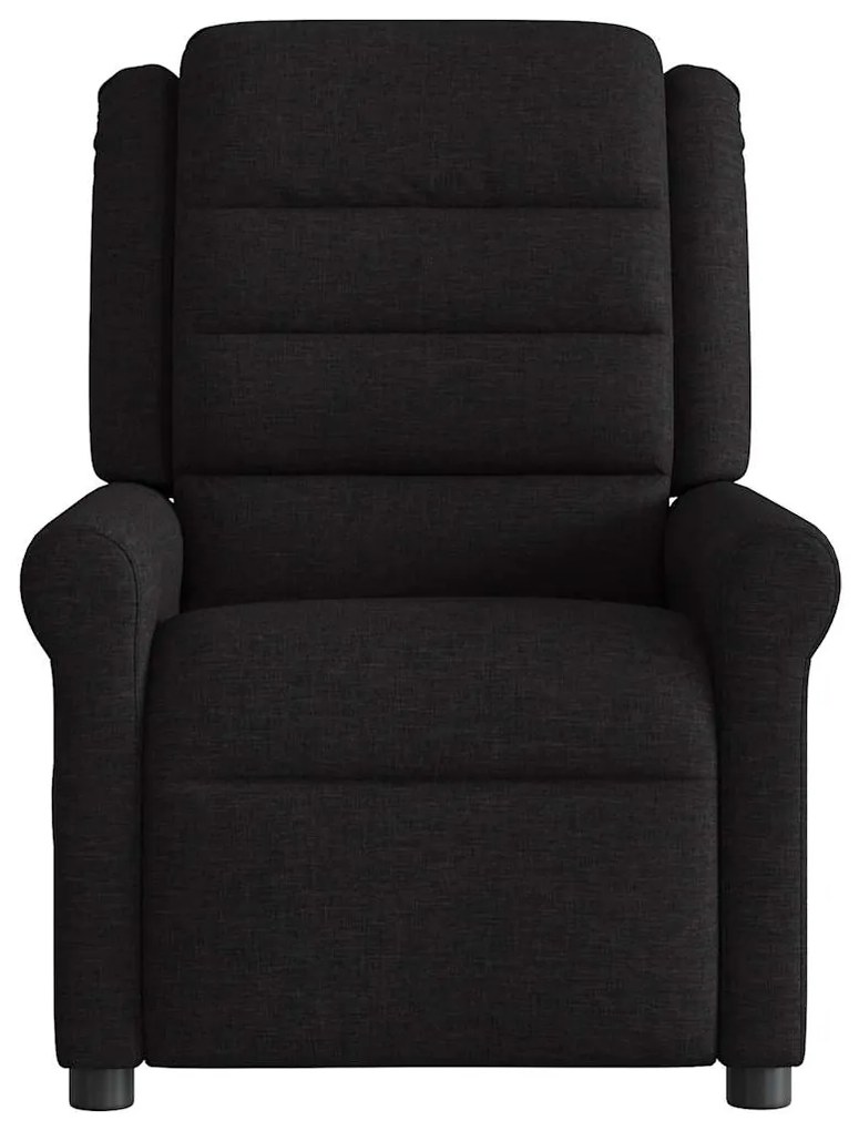 Poltrona de massagens reclinável tecido preto