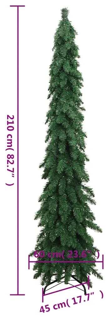 Árvore de Natal artificial pré-iluminada com 130 luzes LED