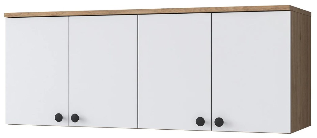 Armário Multiusos BA120 – Nogueira e Branco – 120x46,8x42,5 cm